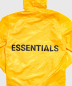 Essentials Graphic Hooded Coach Jacket Yellow