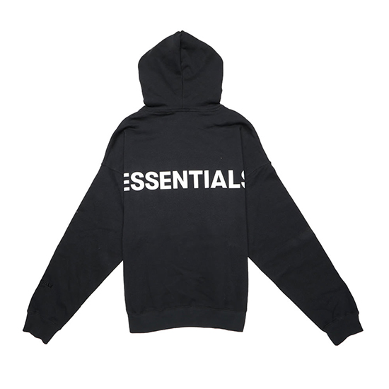 Essentials 3M Logo Pullover Black Hoodie Essentials 3M Logo Pullover Black Hoodie