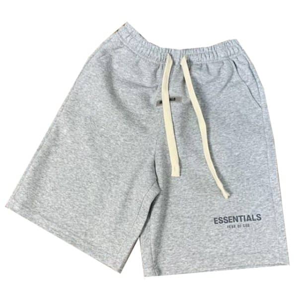Fear of God Essentials Sweat Shorts Gray Fear of God Essentials Sweat Shorts Gray